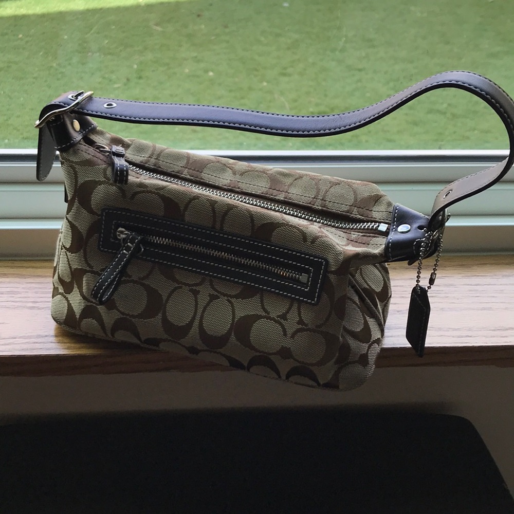 Coach brown signature purse